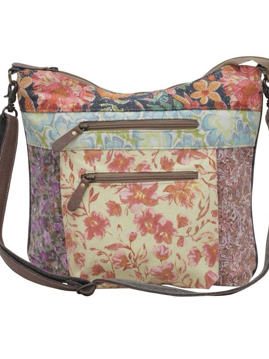 Myra Bag Handbags - Myra Bag LE FLEUR ESSI SHOULDER BAG Floral Patchwork Crossbody Bag in Multicolor